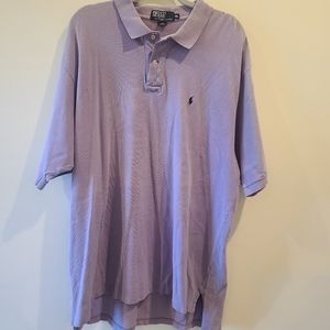 Mens XXL Polo Ralph Lauren light purple polo shirt.